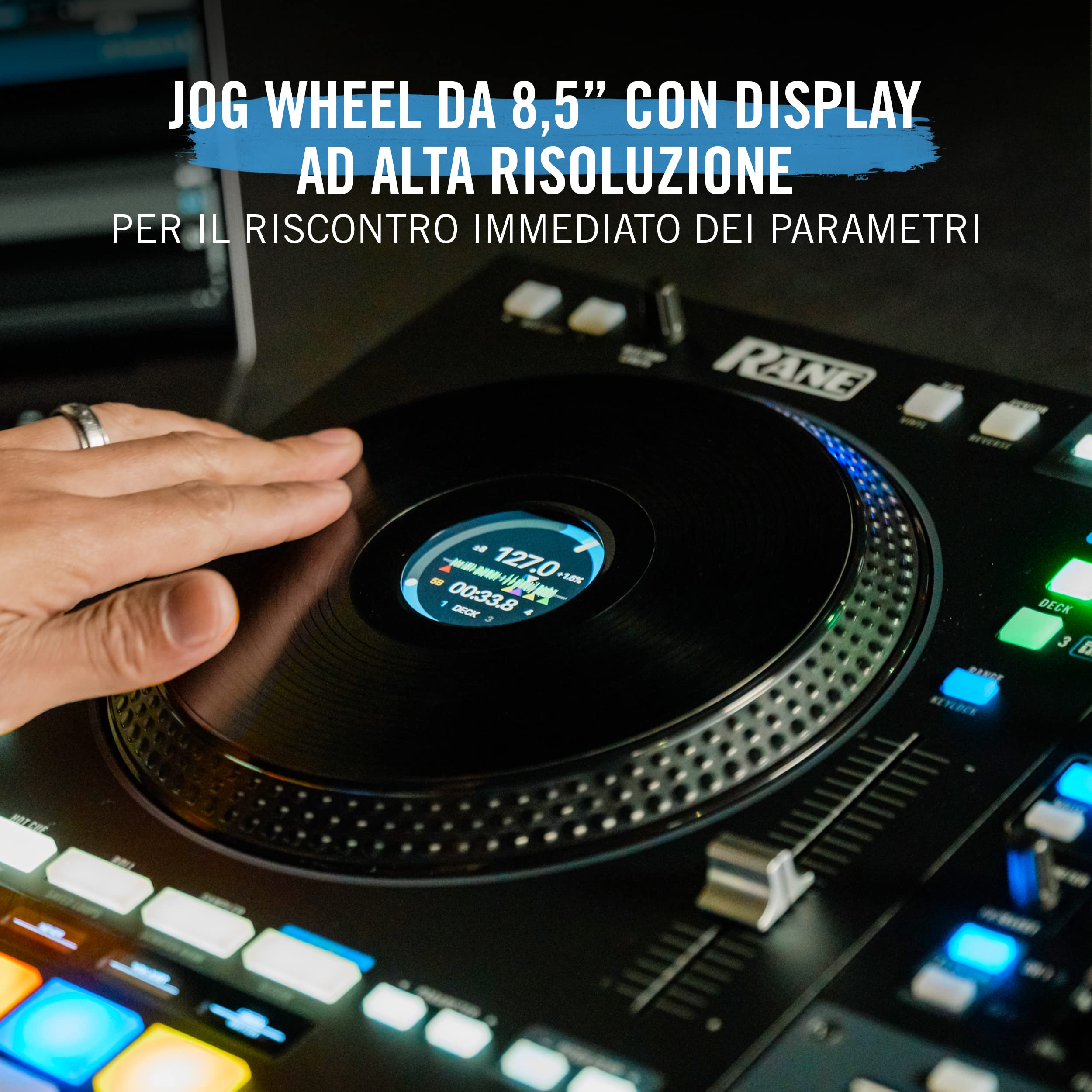 RANE FOUR Advanced 4 Channel Stems Console DJ z Jog Wheel 8.5" Display, Mixer Effetti Interni, Serato DJ Pro