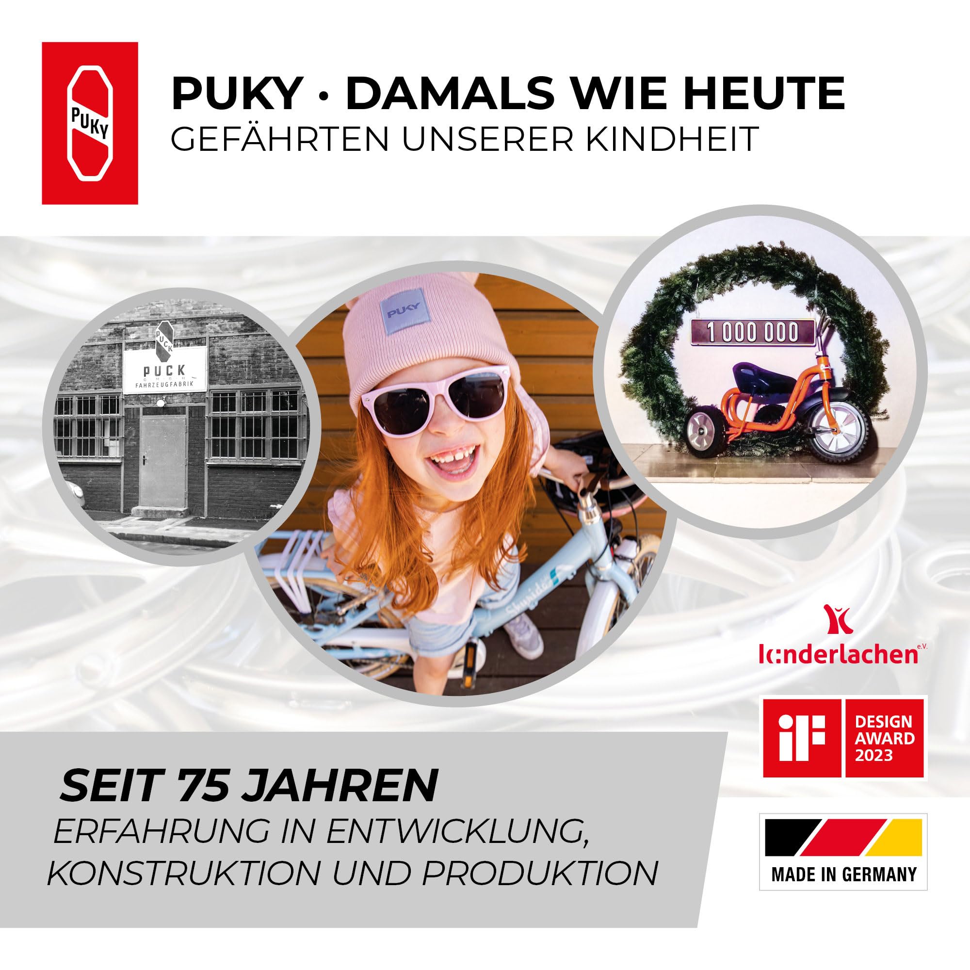 PUKY LUMI LED-Frontscheinwerfer & Rücklicht-Set | Seitliche Sichtbarkeit | Werkzeuglose Montage | Für 20" Fahrräder & LS-PRO | StVZO-Zugelassen | Micro-USB Aufladbar | Flexibles Design