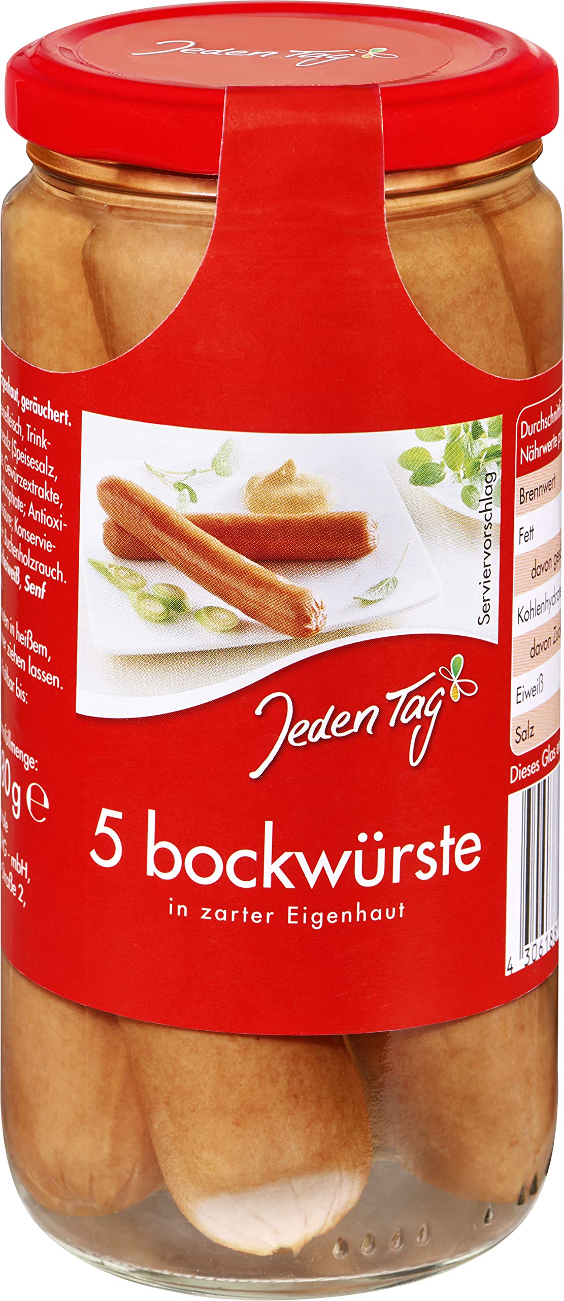 Jeden Tag Bockwurst, 12er Pack (12 x 250 g)