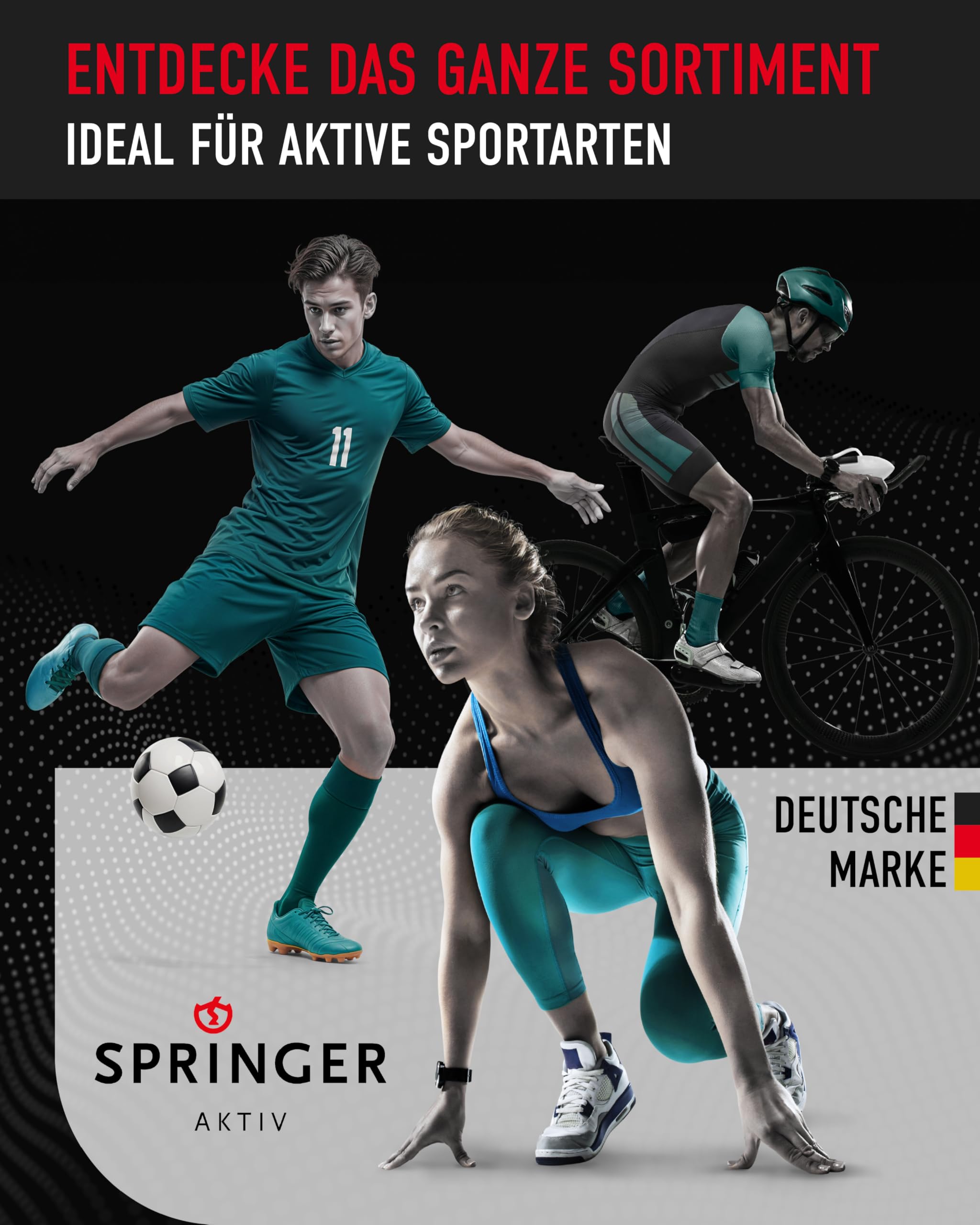 SPORT SOCCER - Einlegesohlen für Fußballschuhe - Einlagen für Sportschuhe - Leicht zu reinigen für Sport & Freizeit - Atmungsaktiv, kühlend und langlebige Schuheinlagen für Damen & Herren