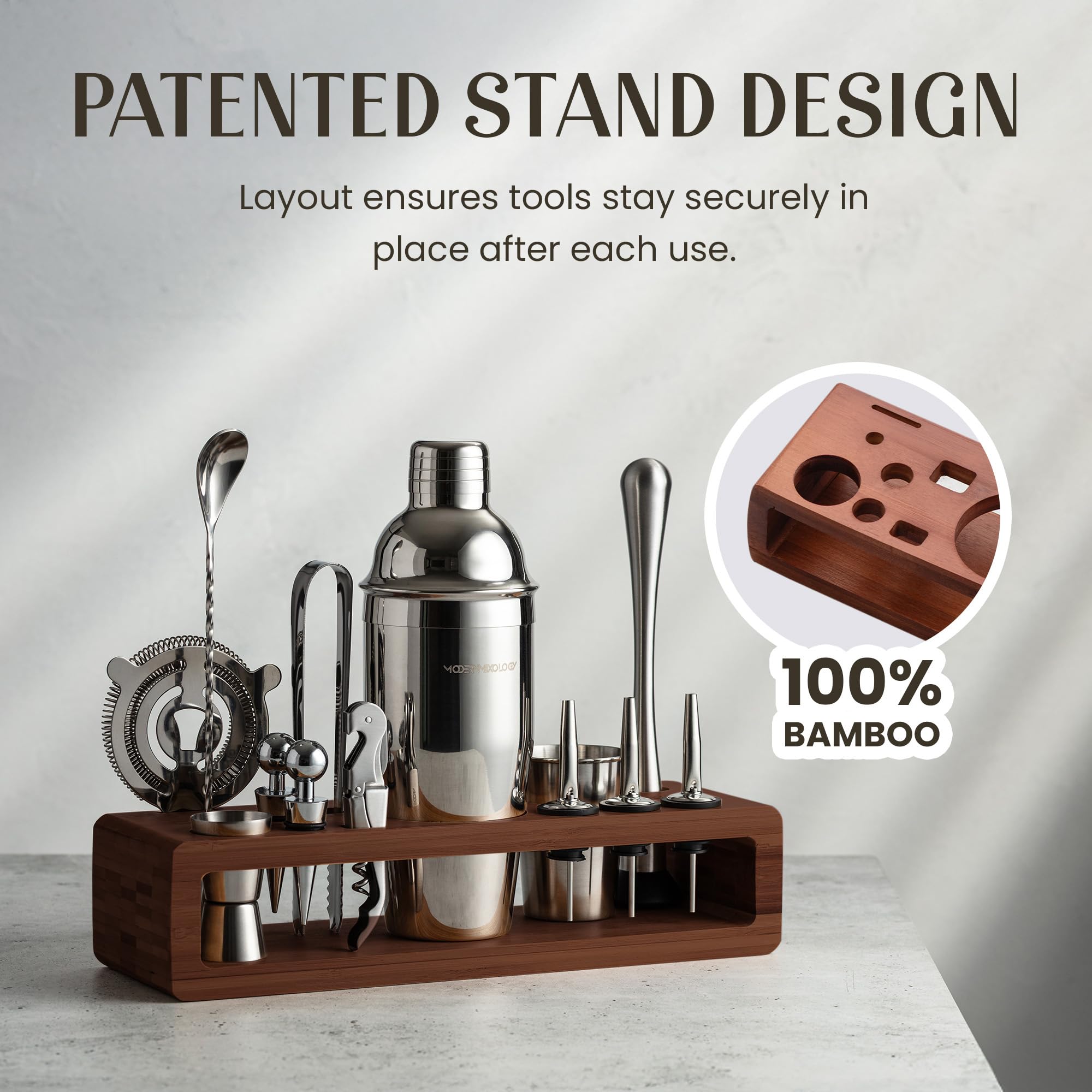 12-delige Cocktail Shaker Set Met Alle Essentiële Bar Gereedschappen En Standaard Geschenken Voor Vrouwen En Mannen Cocktail Liefhebbers Professionele Cocktail Accessoires Bar Mat