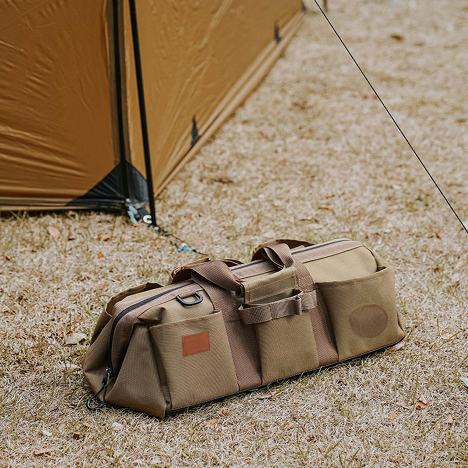 Sac À Sardines De Tente pour Camping Boîte À Piquets De Tente avec Plateau