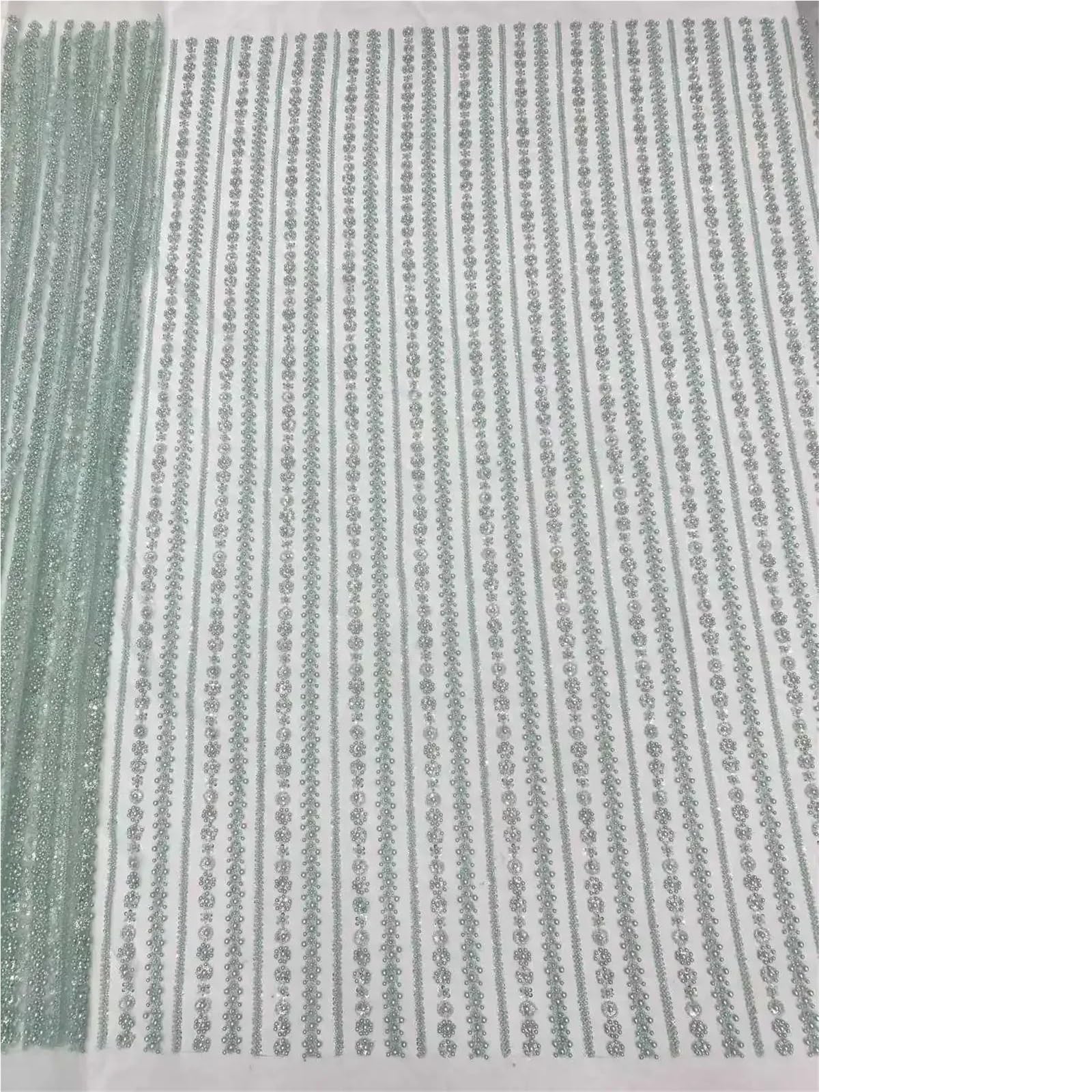 Tkanina do szycia, tkanina z koralikami, niebieskie koronki, tkanina z koralikami, 5 metrów, tiulowa siateczka, cekiny, haftowane na wesela, sukienki imprezowe