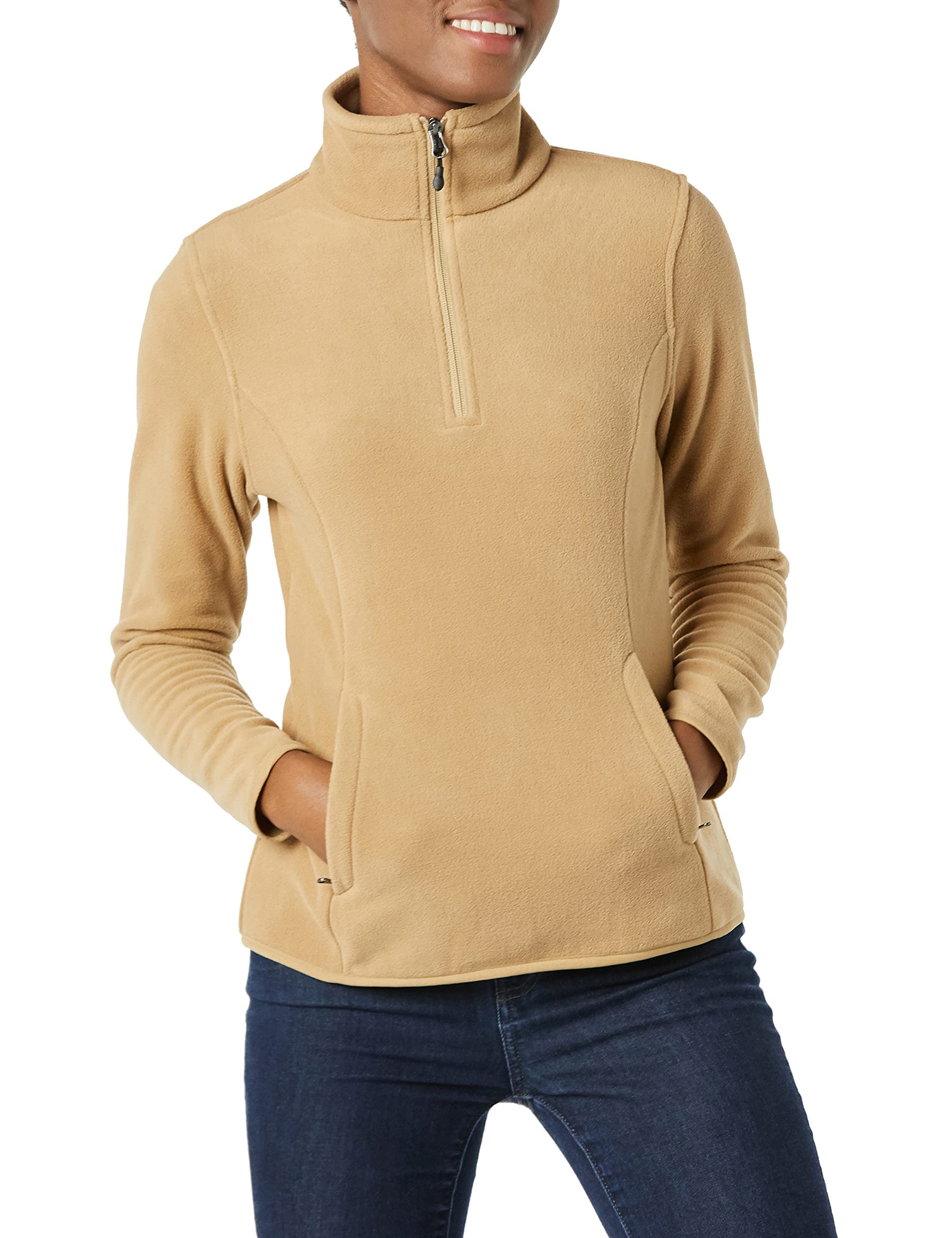Amazon Essentials Giacca Invernale Modello Pullover con Zip Corta A Maniche Lunghe con vestibilità Classica (Taglie Forti Disponibili) Donna