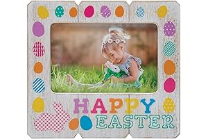 Neil Enterprises, Inc. Happy Easter 6" x 4" Wood Picture Frame