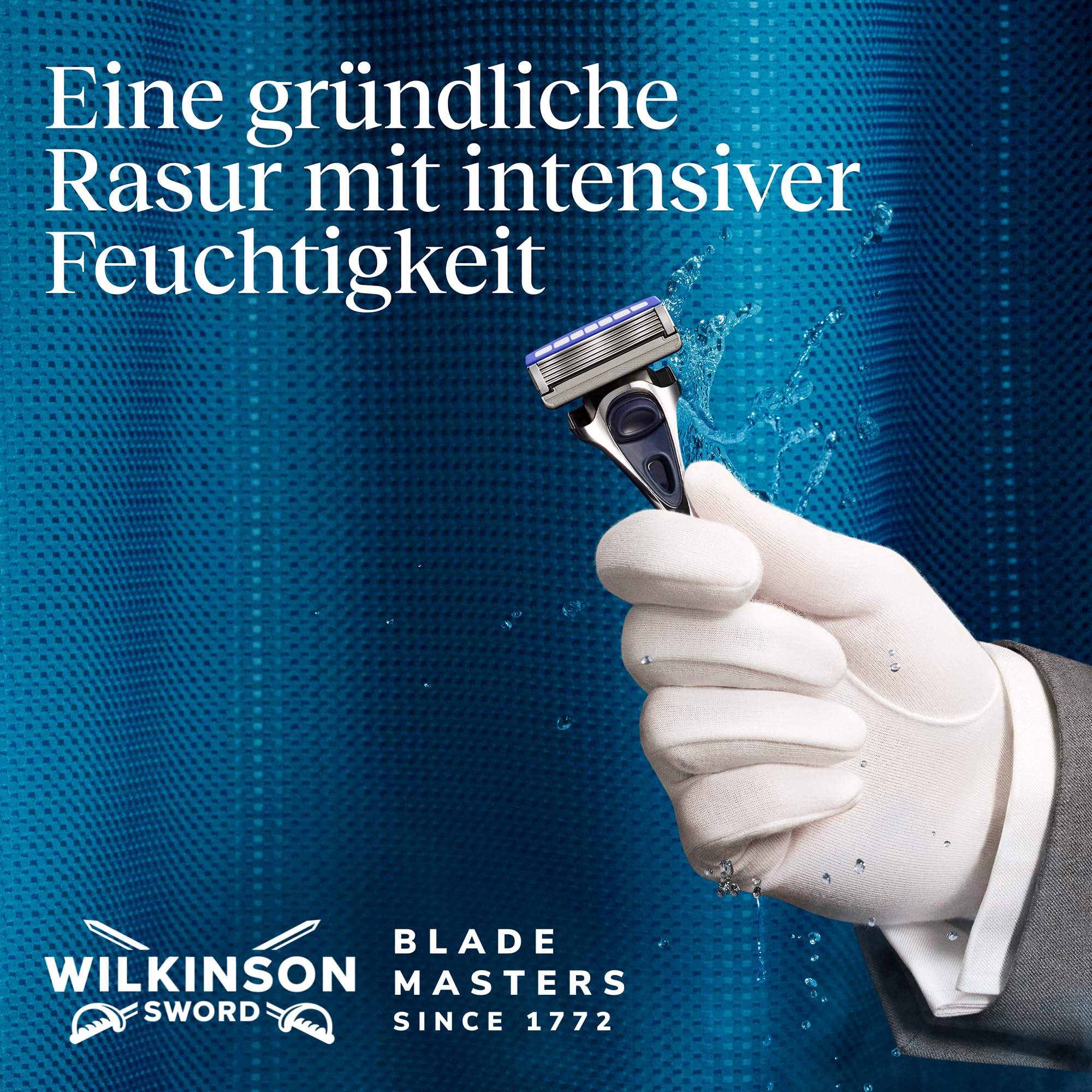 Wilkinson Sword Hydro 5 Herrenrasierer Klinge, XXL-Pack, Herrenrasierer Ersatzklingen-Pack, Haut-Hydratation, karbonbeschichtete Klingen, 12 Ersatzklingen