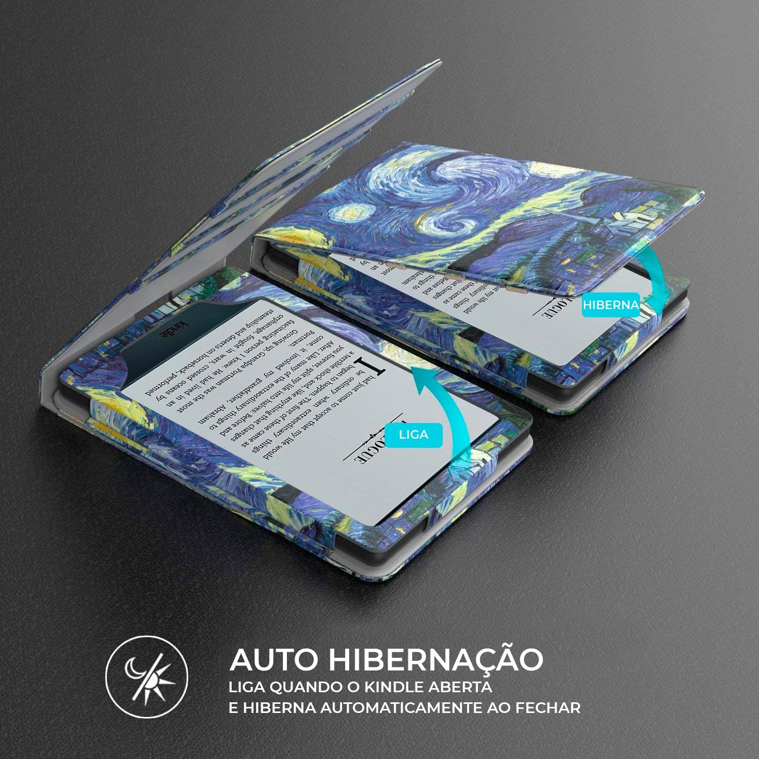 WB Capa Kindle Paperwhite 11ª Geração 2021 - Silicone Flexível e Sensor Magnético - Vertical Van Gogh (Não Compatível com Kindle 11ª Geração ou Kindle Paperwhite 10ª Geração) 4 81WyXY6FQOL. AC SL1500