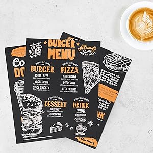 25 Sheets Black Cardstock 8.5 x 11, 92lb/250gsm Card Stock Printer Paper, Thick Cardstock Cover Stock for Invitations, Printing, Invitations, Cards