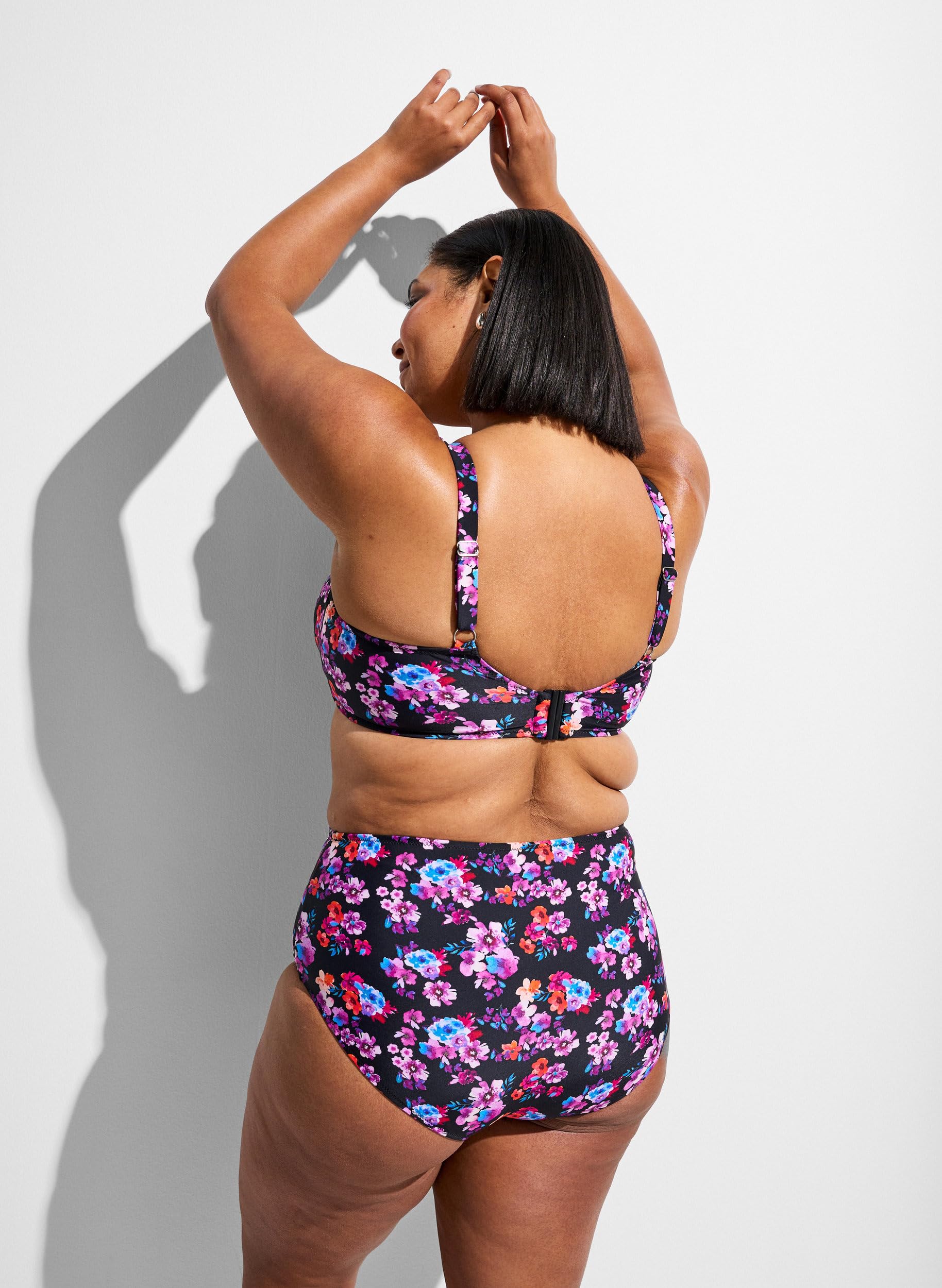 Zizzi Swim by Damen Große Größen Bikinihosen Hohe Taille Größe 42-60
