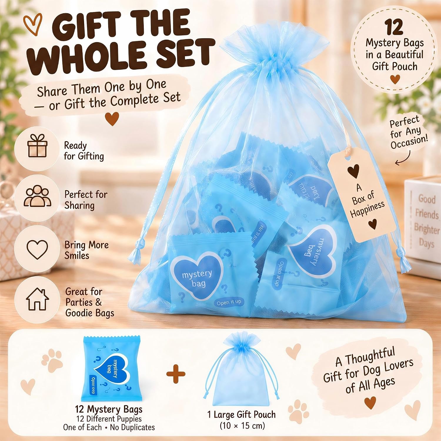 12 Mini Dog Blind Bags, 12 Unique Resin Puppy Figurines, No Duplicates image 5