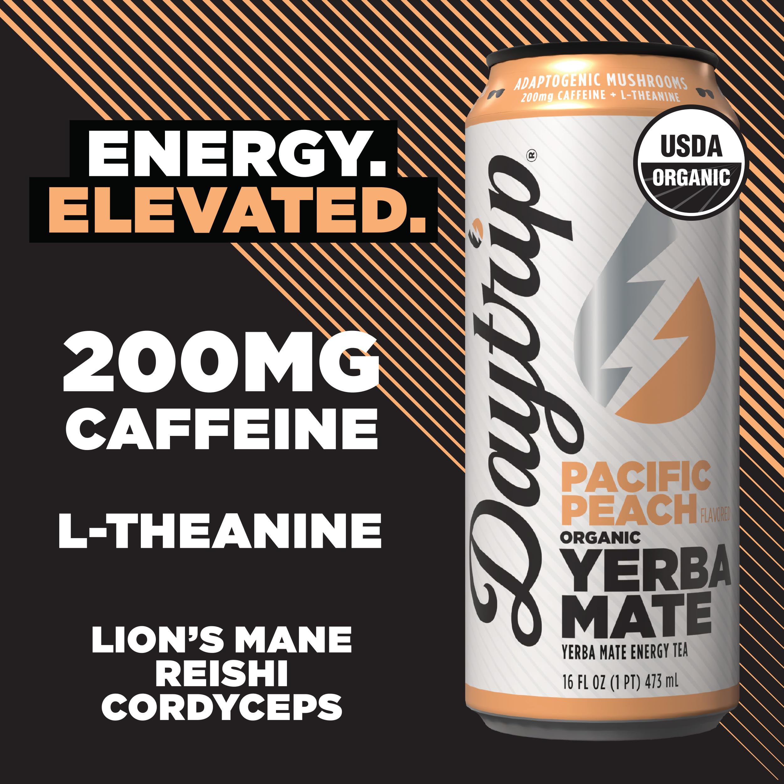 Amazon.com: Daytrip Organic Yerba Mate Energy Drink- Clean, Plant