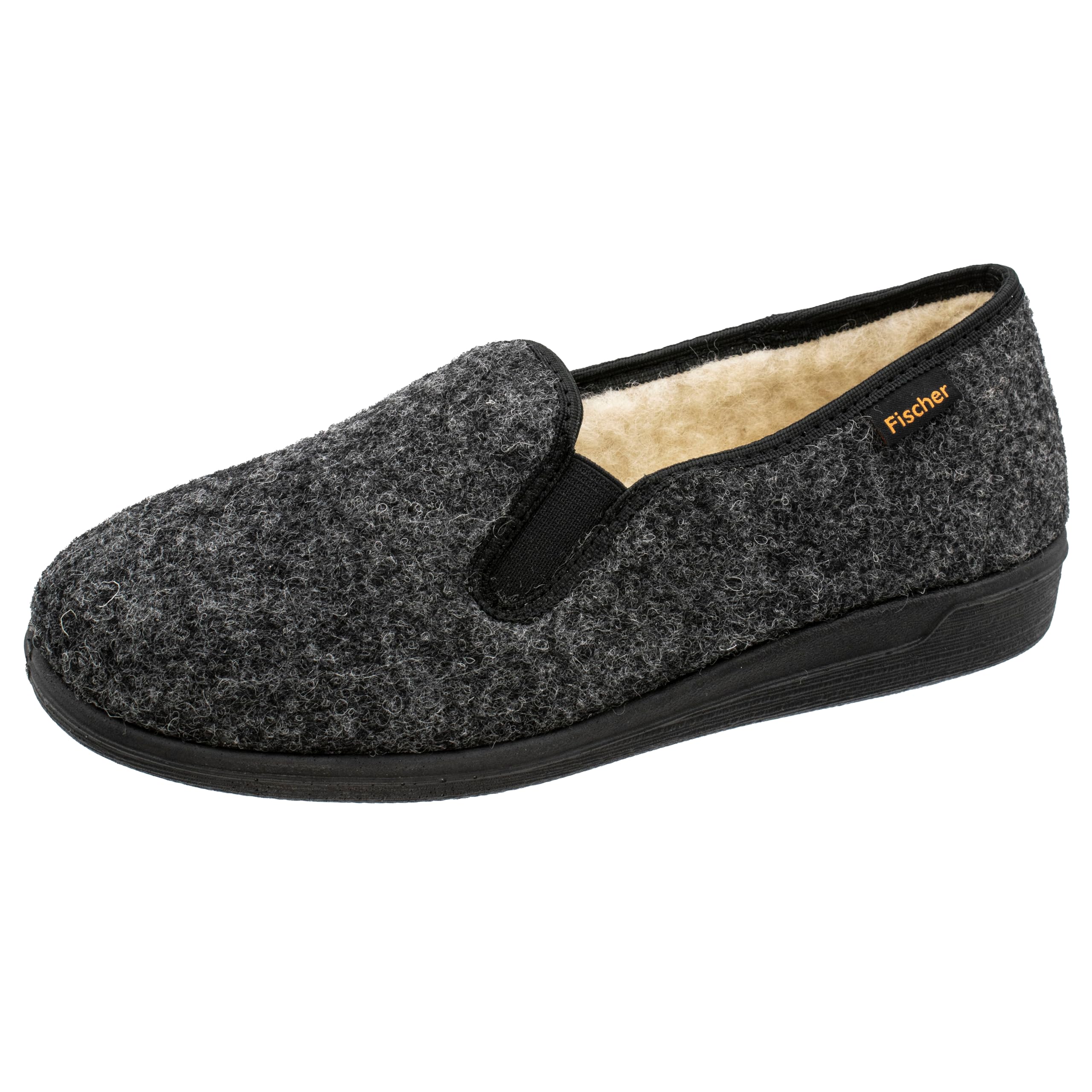 Fischer Herren Hausschuh Streifen Cord Slipper Stretch 204120