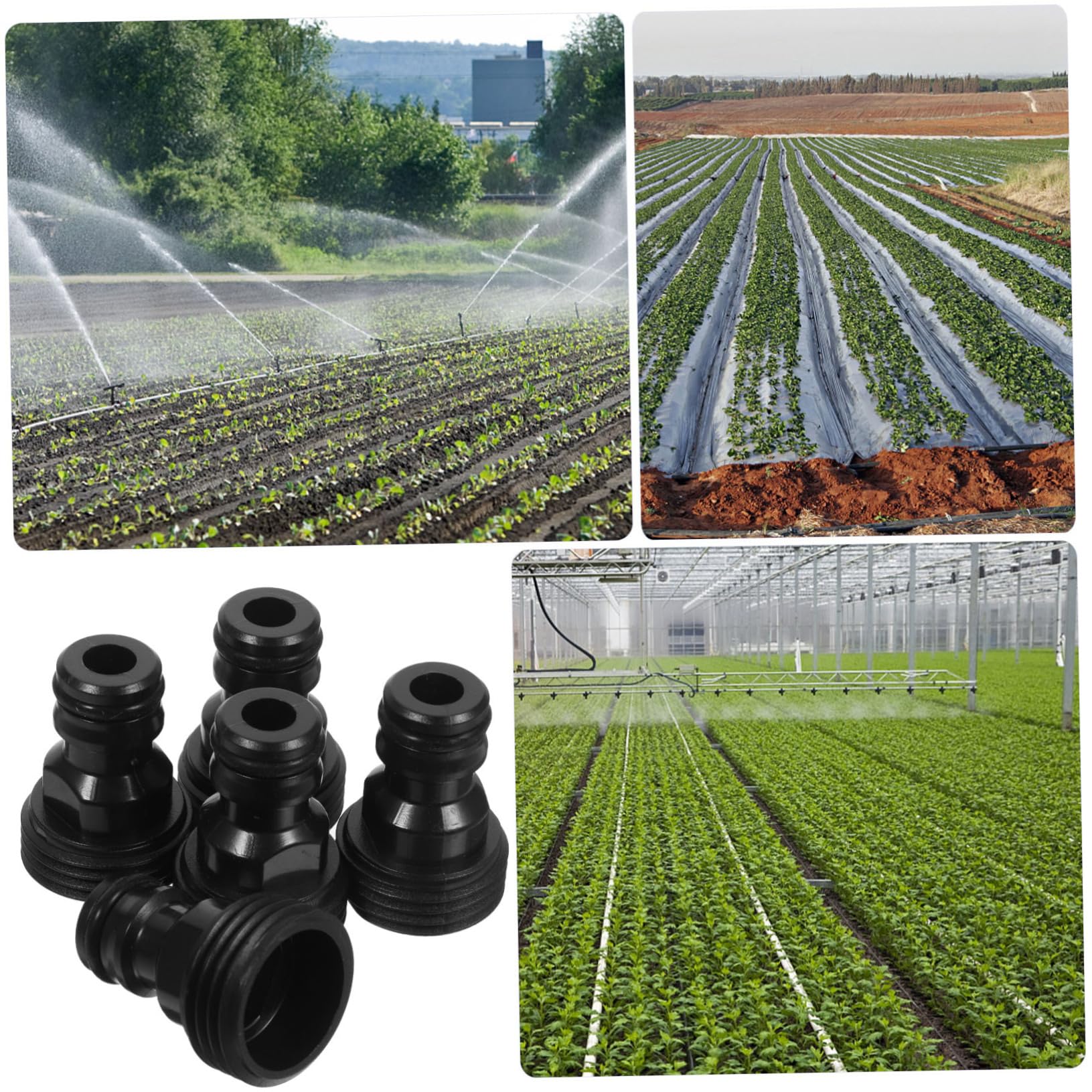 BESPORTBLE 5 Juegos Adaptador De Lavadora Manguera De Remojo Conector De Manguera Accesorios De Manguera Adaptador De Grifo A Manguera Válvula De Agua Boquilla El Plastico Black 5 Piezas * 5