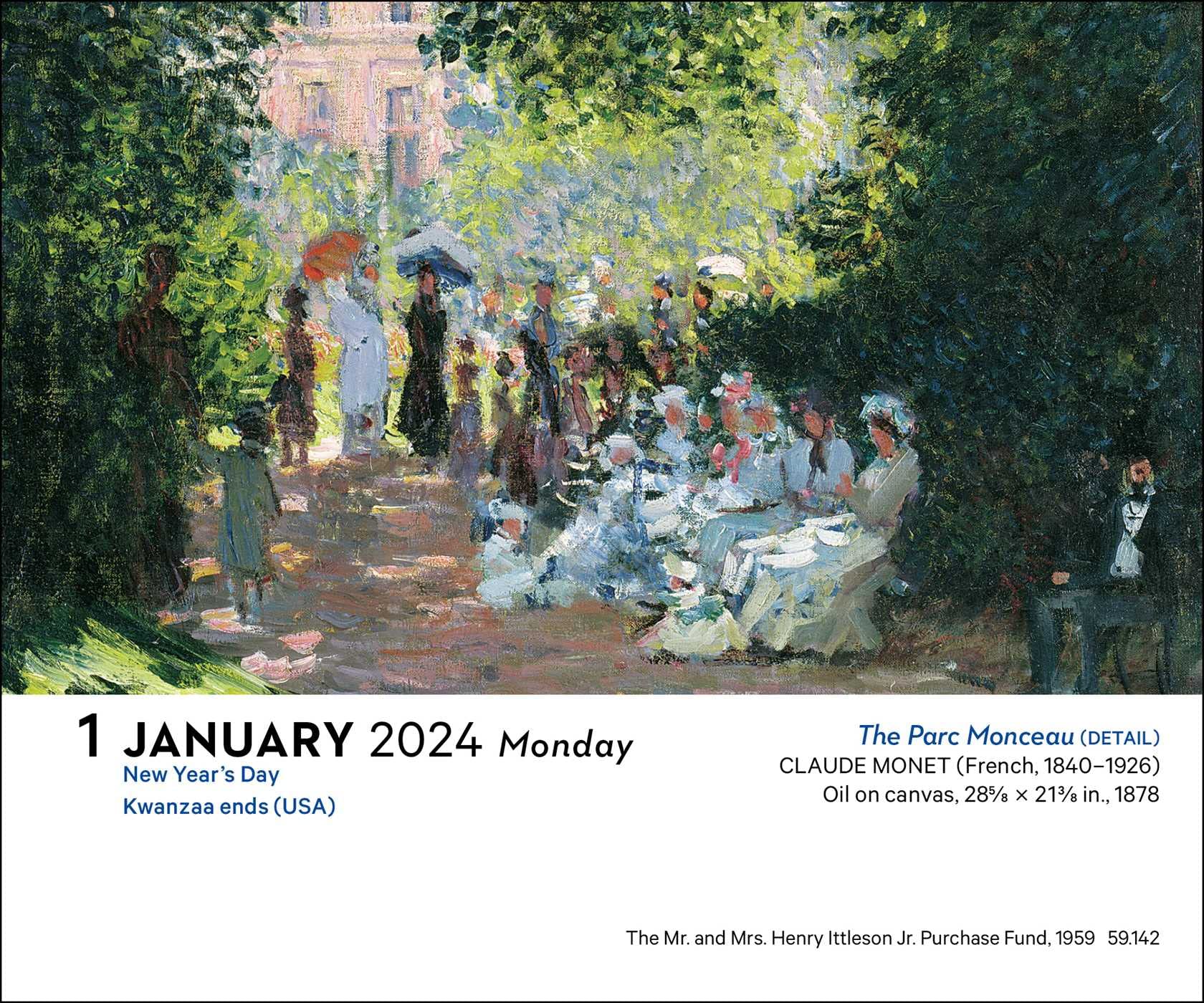 Impressionism and Post-Impressionism 2024 Day-to-Day Calendar
