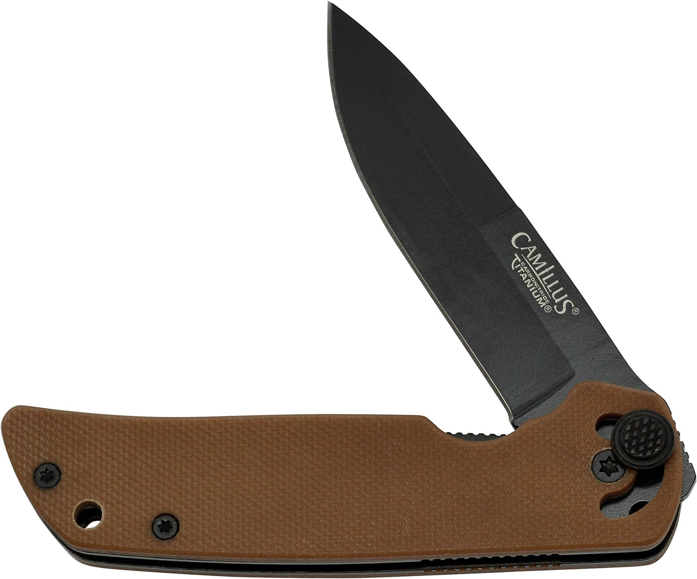 CUDA MINI / 6.75" Overall/CARBONITRIDE Titanium™ / AUS-8 / Coyote Brown