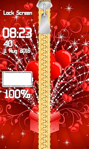 Zipper fechamento Love Screen