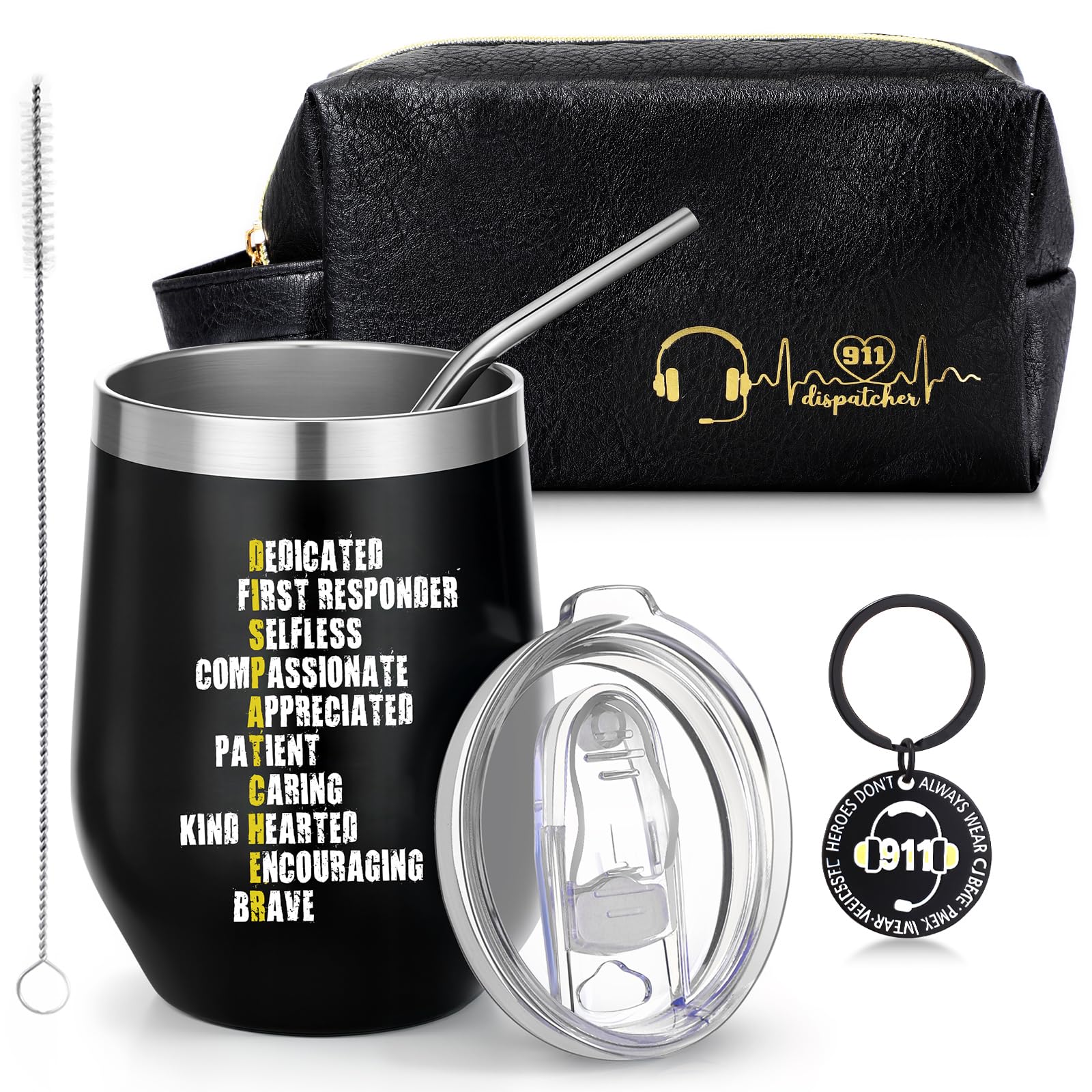 Dandat Set of 3 Telecommunicator Week 911 Dispatcher Thank You Gift for Men