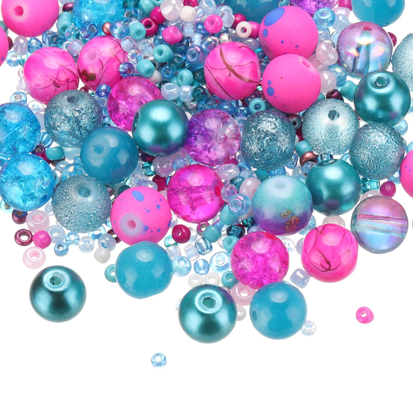 PATIKIL 2-8mm Assorted Glass Resin Beads