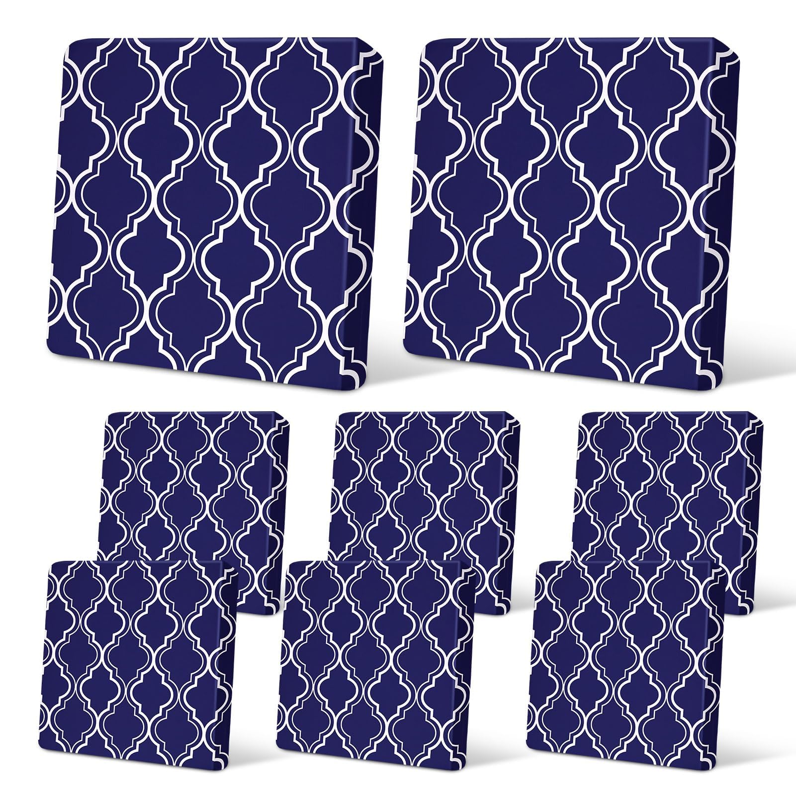 8Pcs Patio Cushion Covers Stretch Outdoor Furniture Protector Slipcovers