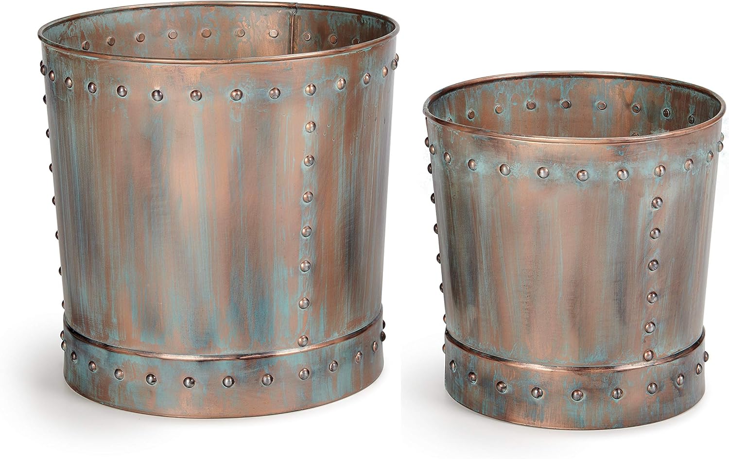 Good Directions P1215V Unique Large Riveted Verdigris Set of 2 for Outdoor or