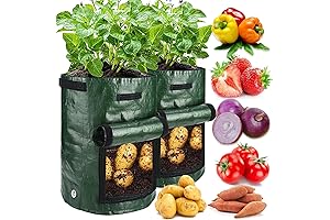 JJGoo 2 Pack 10 Gallon Potato Grow Bags