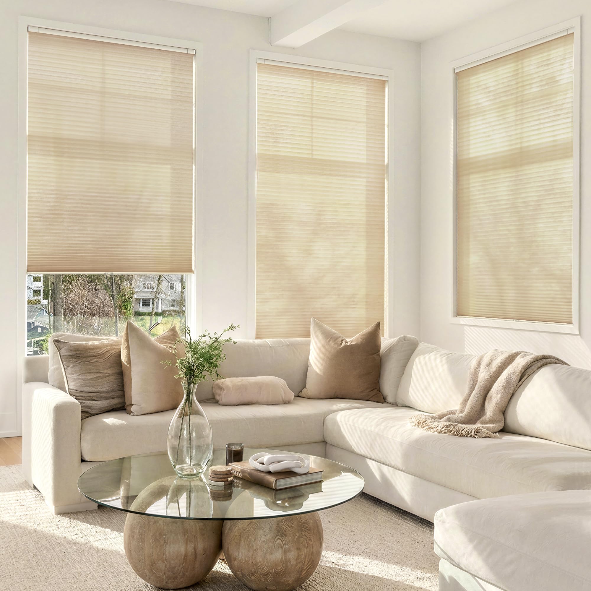 Amazon.com: LazBlinds Cordless Cellular Shades, No Tools No Drill