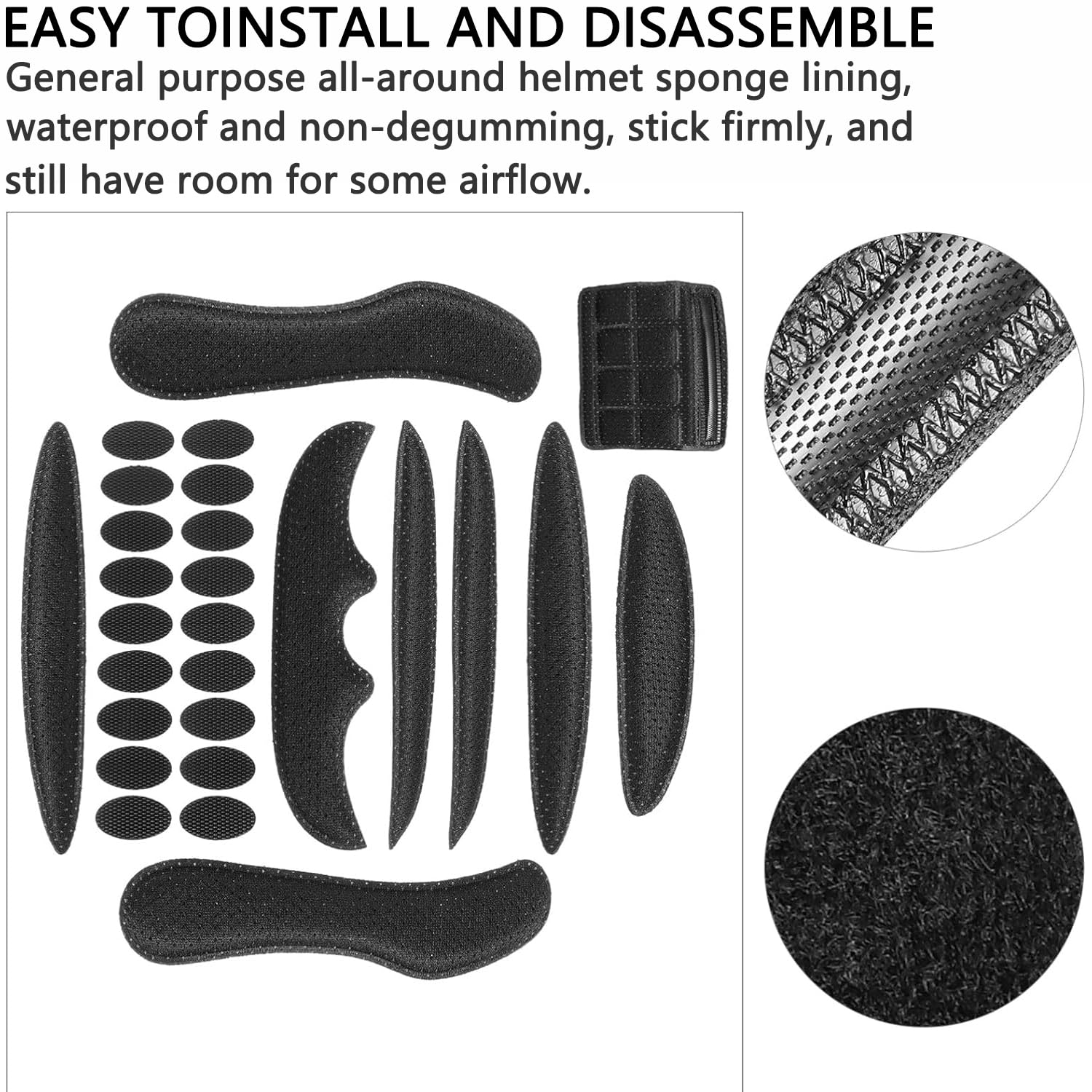 YXHZVON Kits De 1 Coussinet De Casque De VéLo, Casques De Cyclisme Et
