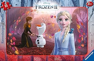 Comprar Ravensburger 05099 4 Puzzle con Marco de 15 Piezas, diseño de la Reina de Hielo 2 La Reine Des Neiges II The Forest Stewardship Council