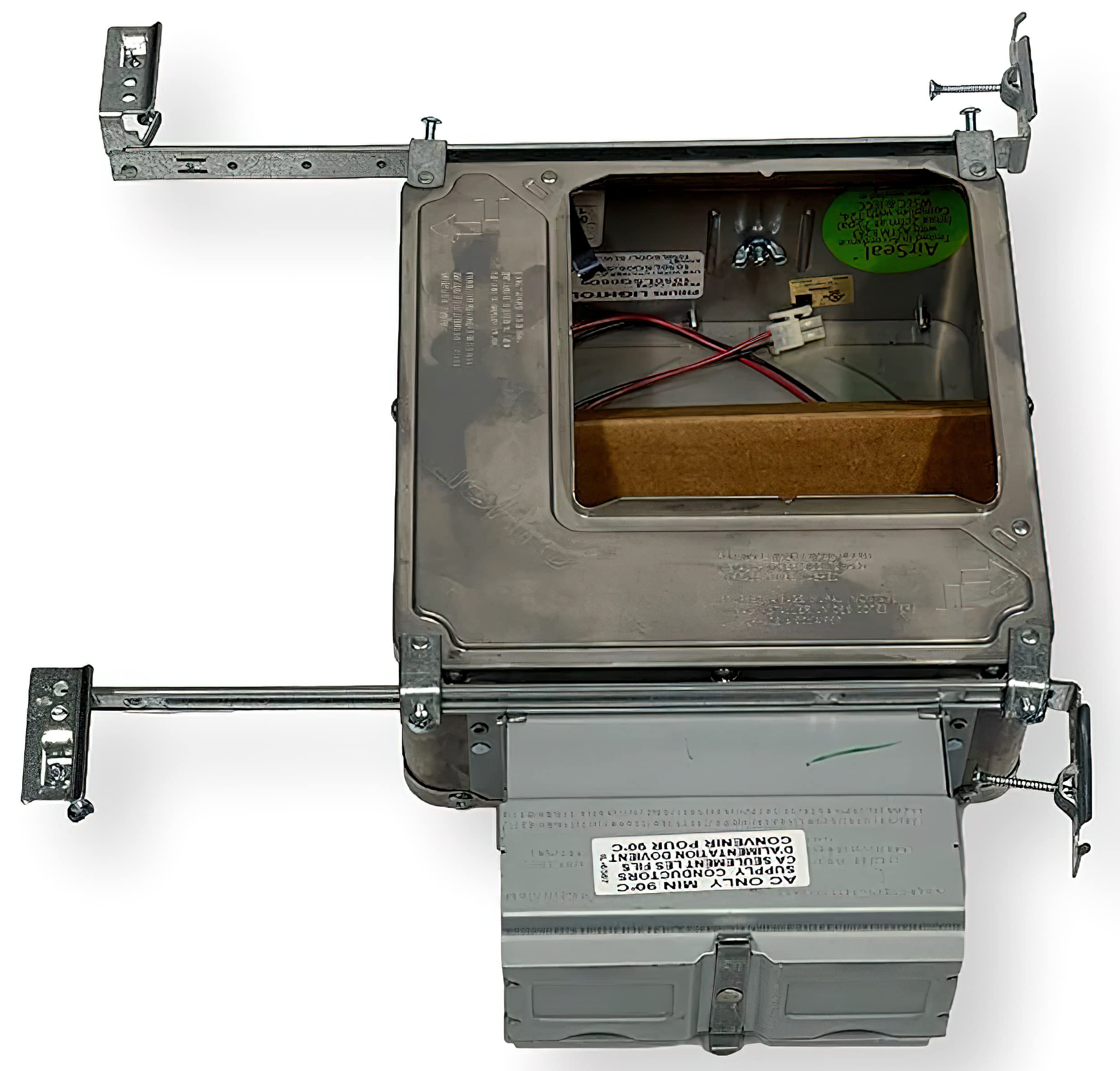 Lightolier 1050LSQ06D1 Recessed Downlight, 650 Lumens, 120V Dimming, Suitable for Damp Locations, IC/ Air Seal Rated, Ceiling or Wall Mount