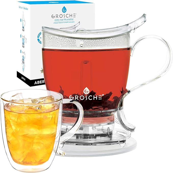 GROSCHE Aberdeen 34 oz tea pot and bottom dispensing tea