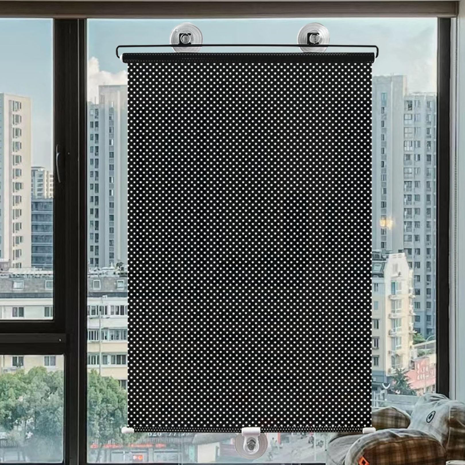 80x200cm Persiana Enrollable para Ventana con ventosas,Estor Enrollable Blackout Sin Taladrar,bloquea Rayos UV,Estores Temporales Sombra Térmica, para Solarium Oficina Coche
