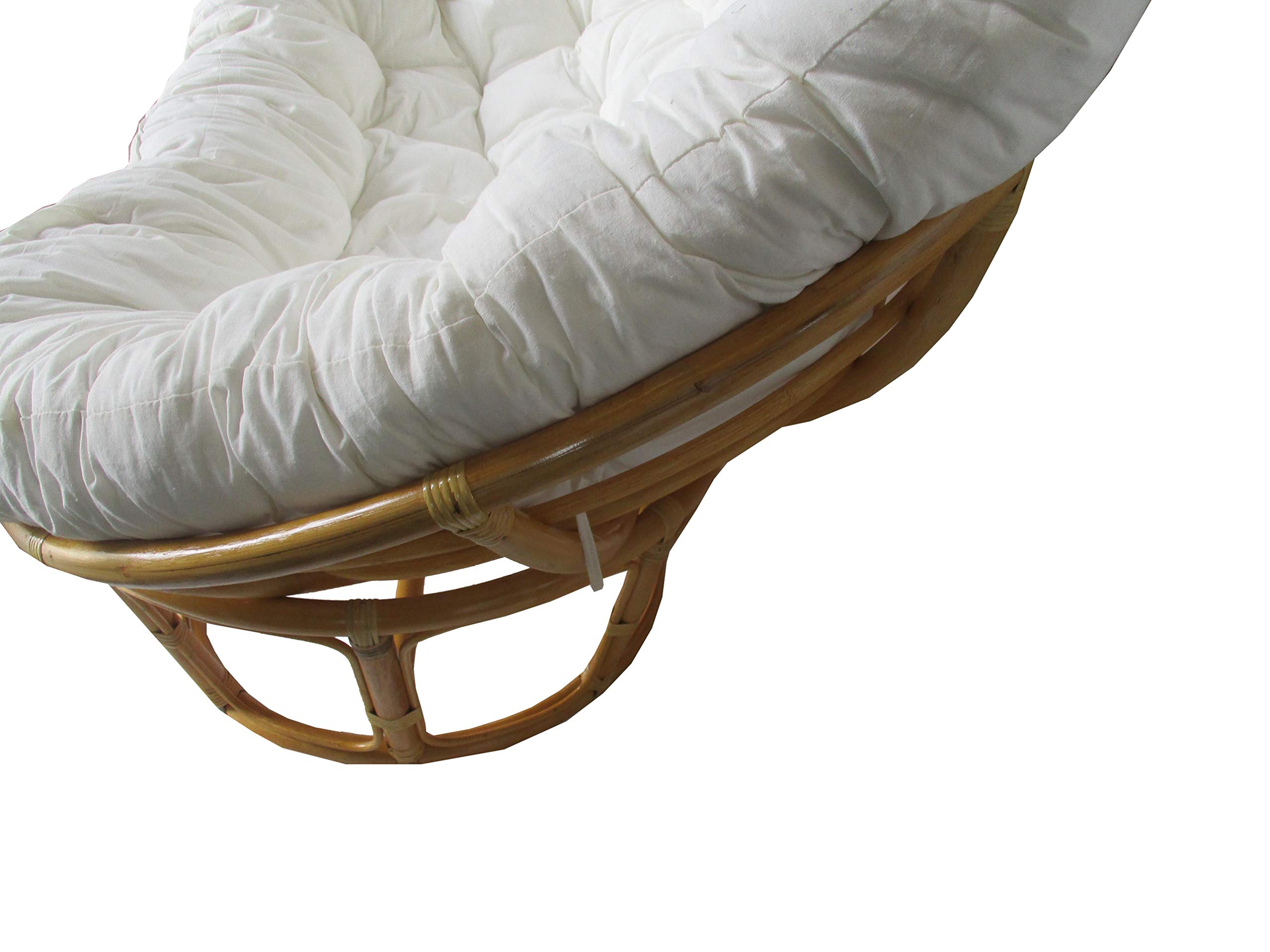 Poltrona Papasan Divano 2 Posti Rattan Naturale | 170x105x87H cm