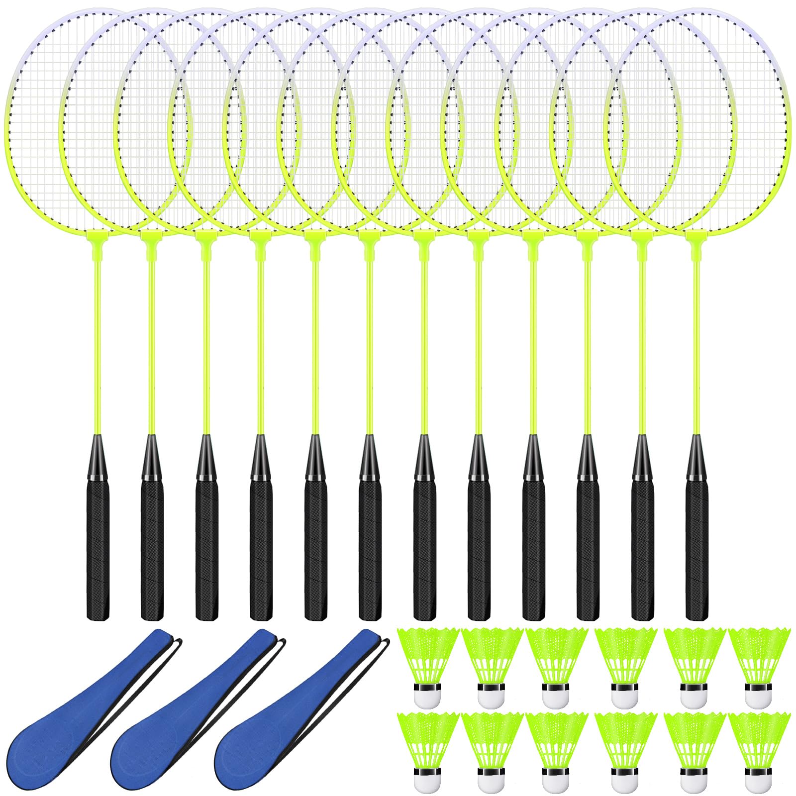 12 Pc Badminton Racket Set