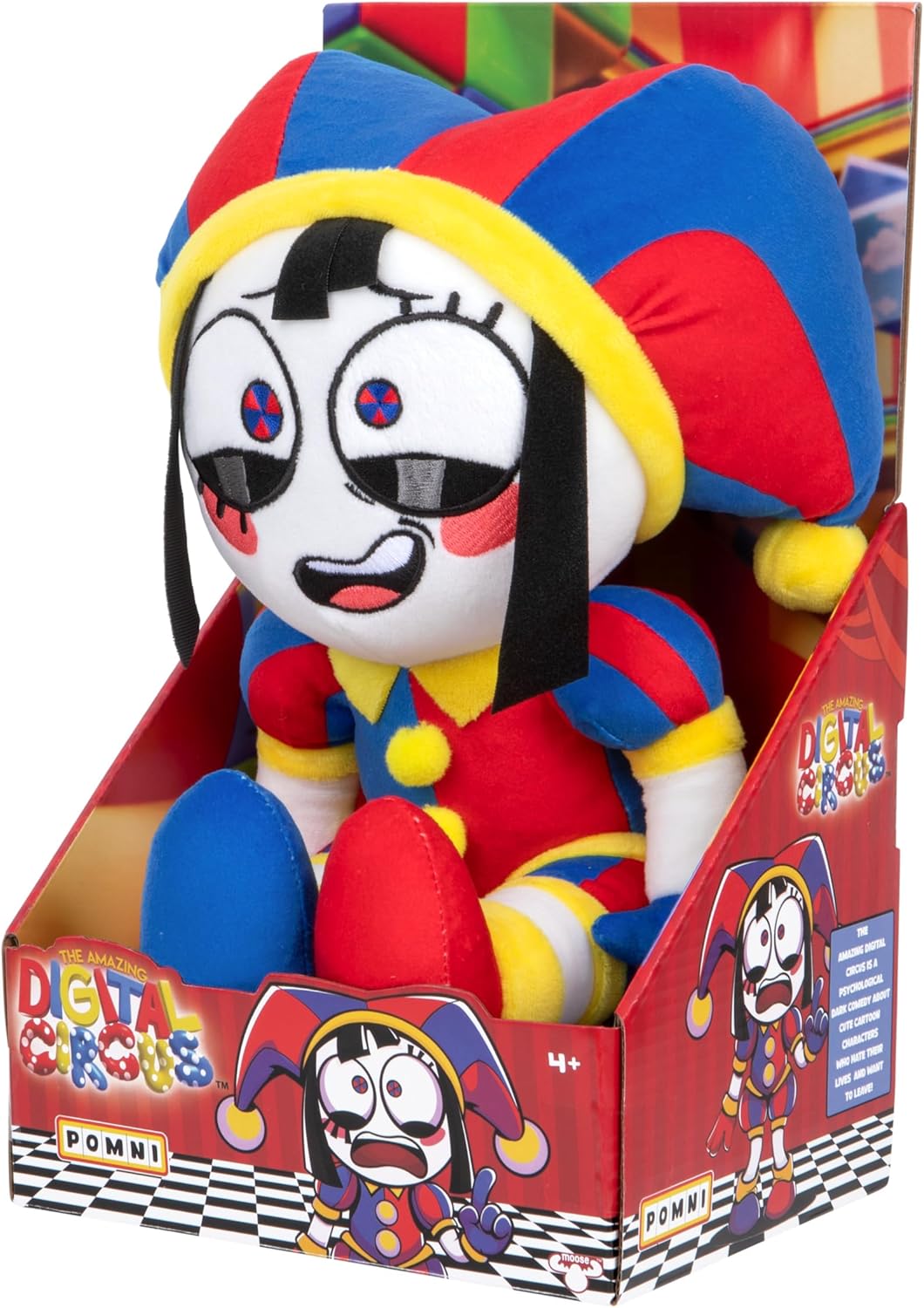 Large Plush Pomni Figure, 12"/ 30 CM Figure Made with Premium Materials, Also Available is The Large Size Plush Caine, Collect Them Both - Image 3