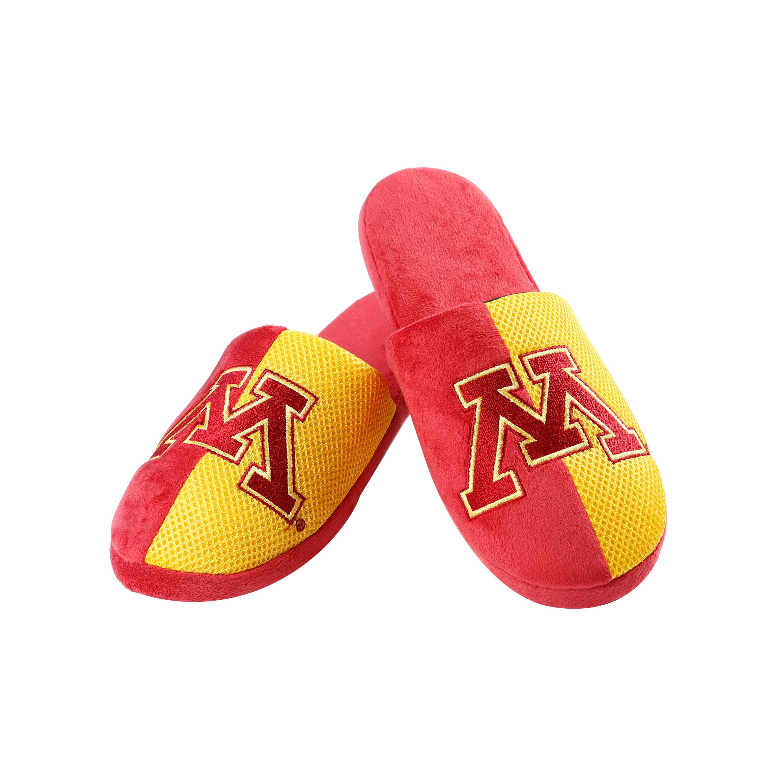 FOCO Oklahoma Sooners NCAA Mens Team Logo Staycation Slippers