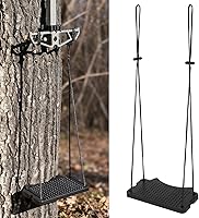 KiKooMall Climbing Stick Aider: Daisy Chain Single Step for Tree Stands, Non-Slip Hunting Ladder, Lightweight Saddle Accessories (24" Height)