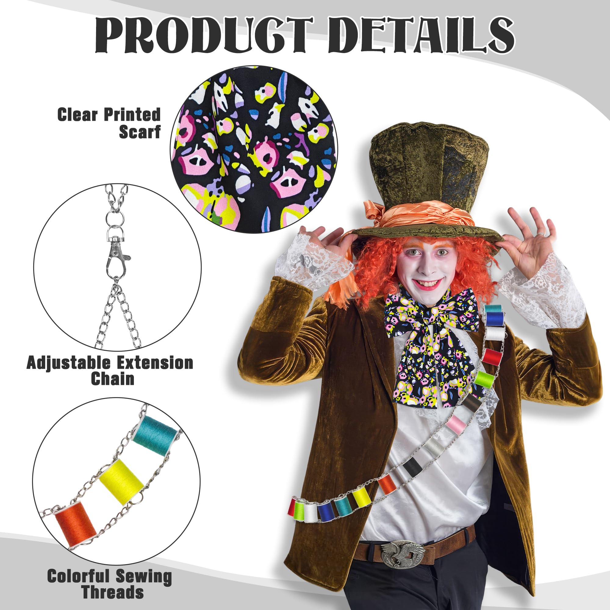 Alaxciax Hatter Costume Accessories - Image 3
