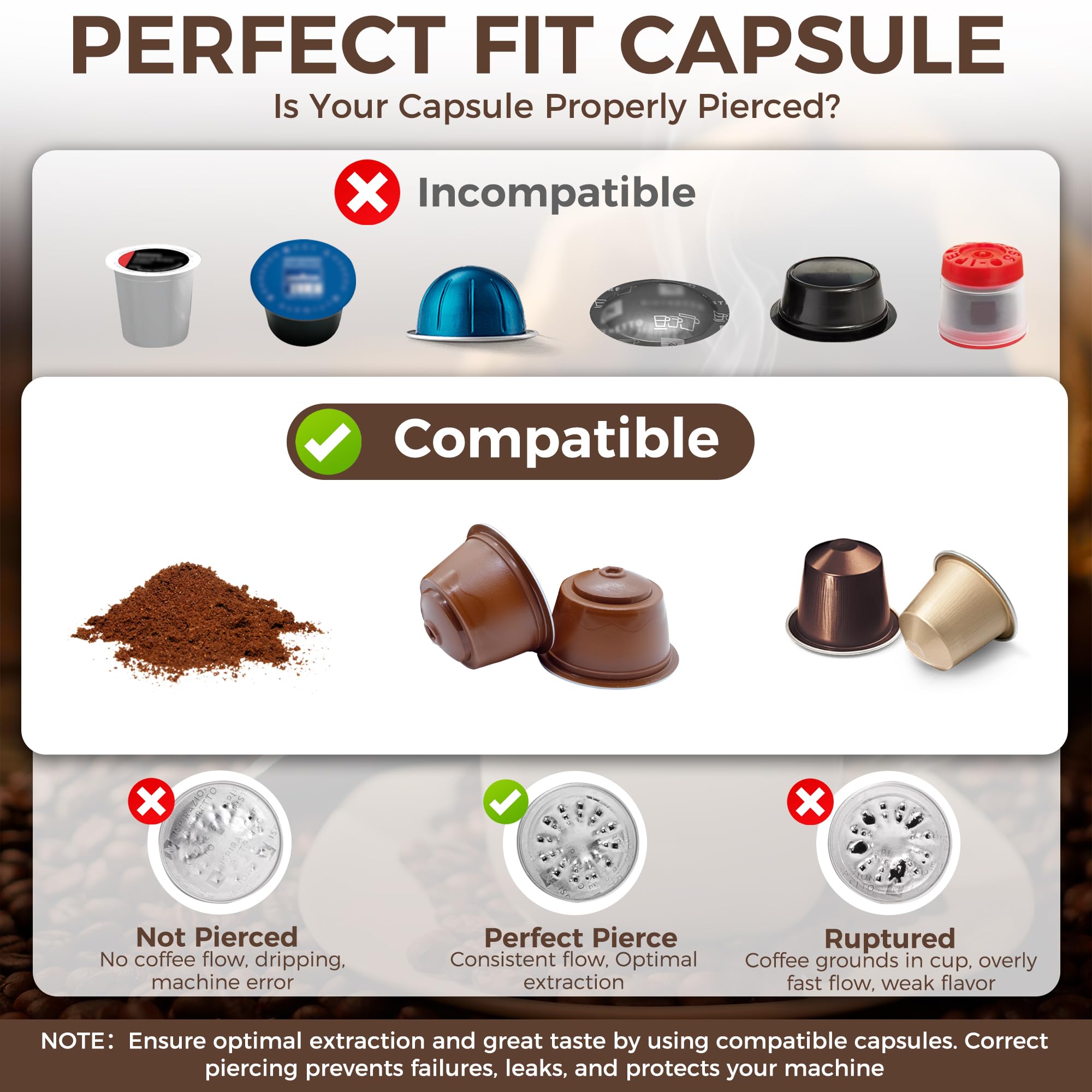 Máquina de Café Portátil, 3 en 1 Cafeteras de Espresso con Cápsulas con Pantalla Digital, Máquina de Espresso con Cápsulas y Café Molido Calentamiento Rápido para Oficina, Viaje, Camping, Hogar