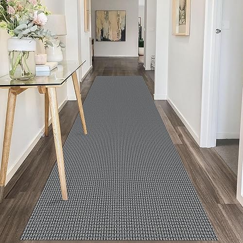 Miniatura 209 de IOHOUZE Alfombra lavable de 4 x 6 pies con parte trasera de goma antideslizante tejida para interiores y exteriores, alfombra para entrada