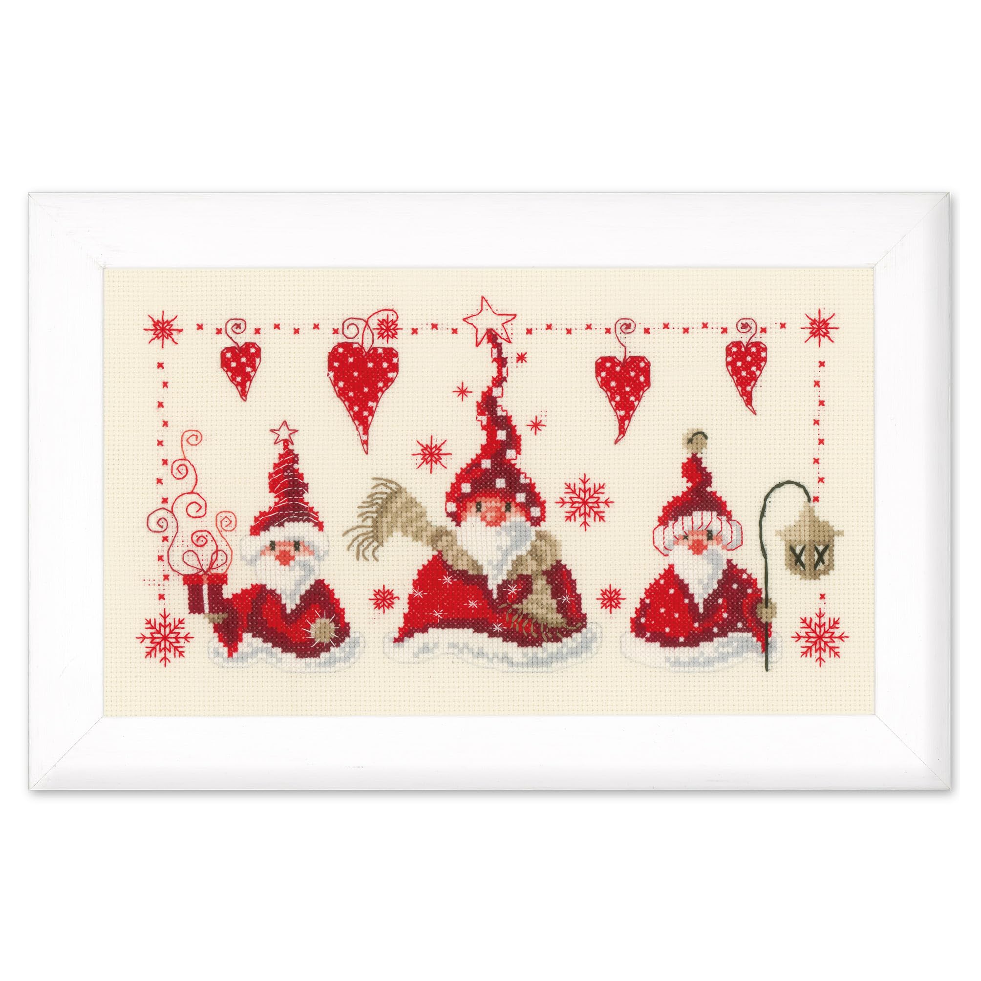 Kit Punto Croce Vervaco - Disegno Rosa, Tessuto Aida 14, Cotone DMC, 16x23 Cm - Foto 3