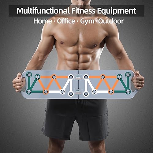 Miniatura 6 de Tabla de empuje hacia arriba, barra de empuje plegable multifunción 22 en 1, equipo de entrenamiento de fuerza de empuje, asas de flexión portátiles