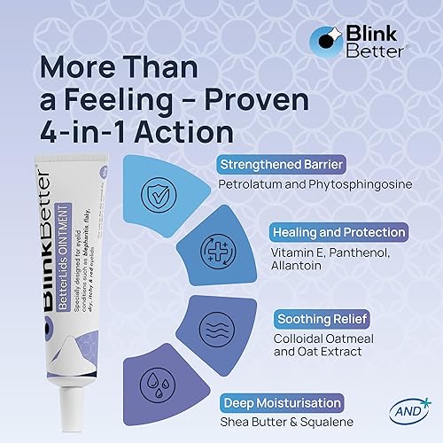 Miniatura 4 de BetterLids ungüento para párpados, complejo intenso de avena con manteca de karité y pantenol, hidrata, nutre y suaviza, cuidado hidratante para