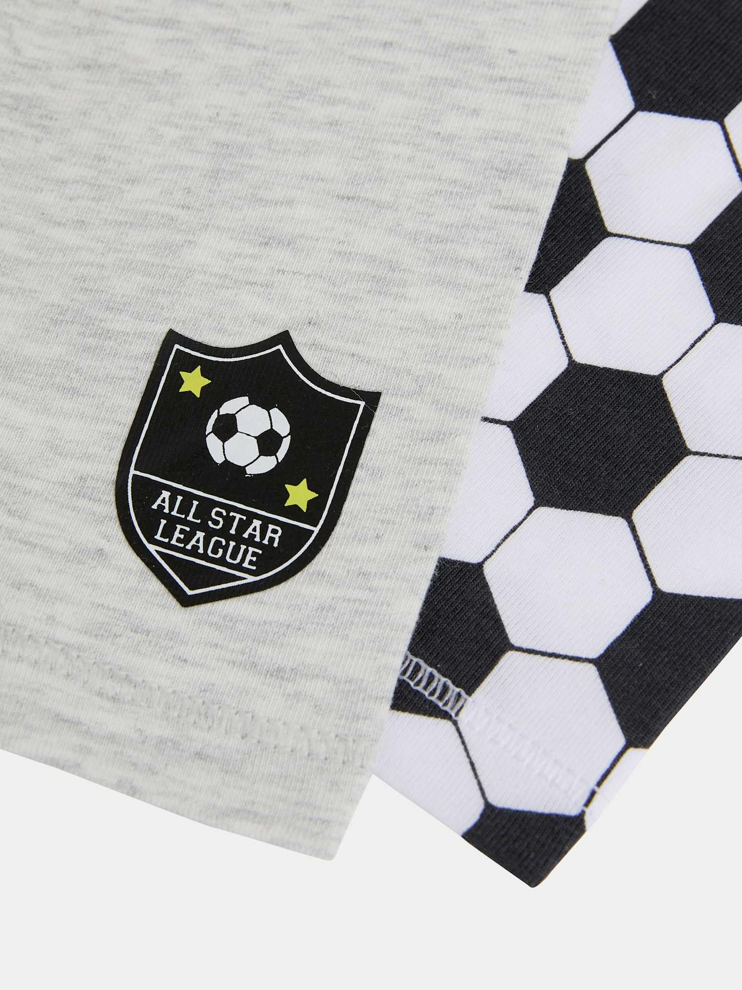 Marks & Spencer Bambini Football Stampa Trunks 5-Pack Ricco di Cotone – per Bambini – vestibilità Regolare – StayNew™ – con Stretch