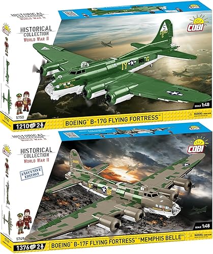 Miniatura 1 de BRICKCOMPLETE COBI Juego de 2: 5750 Boeing B-17G Flying Fortress y 5749 Boeing B-17 Flying Fortress Executive