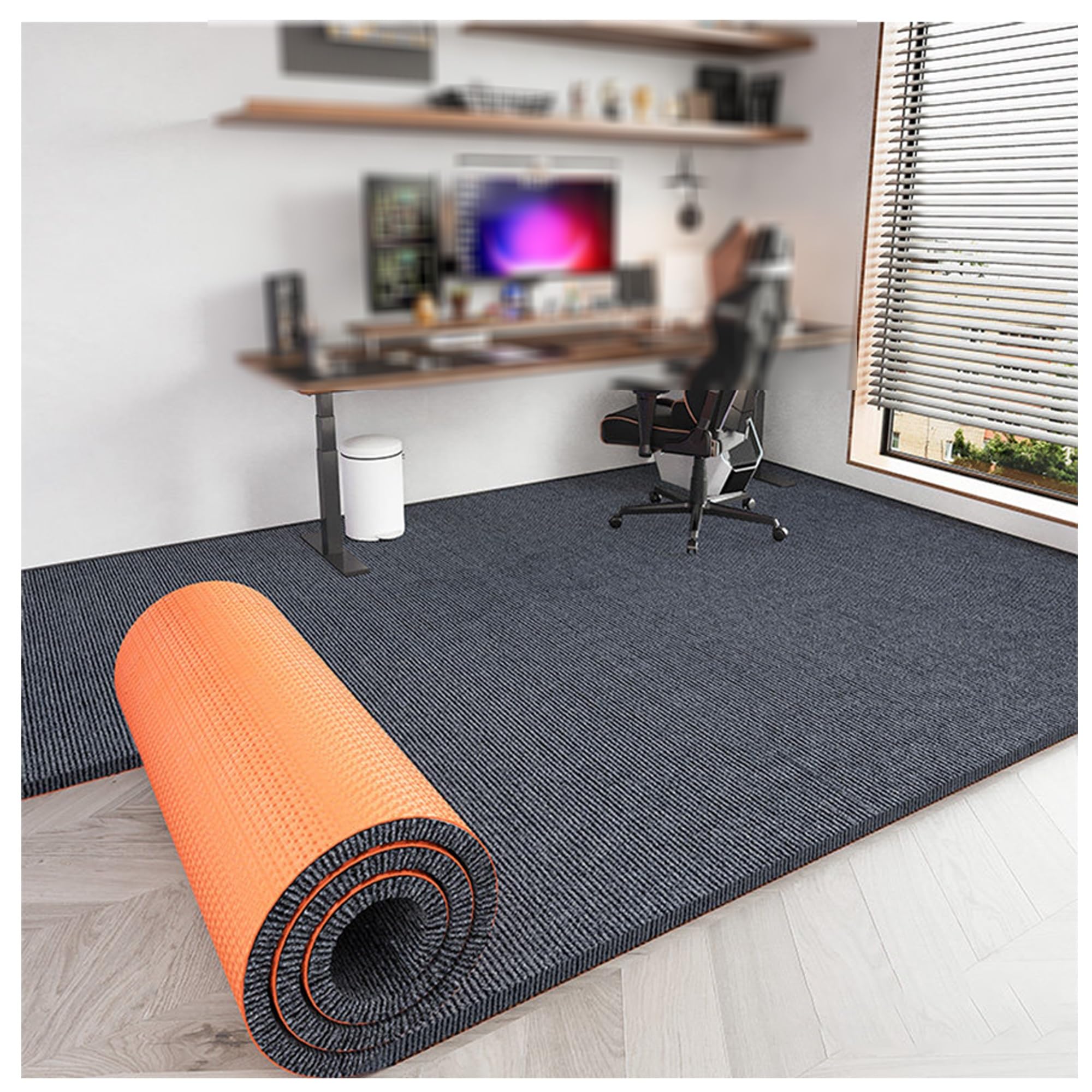Tappeto insonorizzante da 0,9 m, tappetino per smorzamento acustico, tappetino antiscivolo per batteria, tappetino fonoassorbente da 100 x 120 cm, soluzione insonorizzante ideale per casa e studio