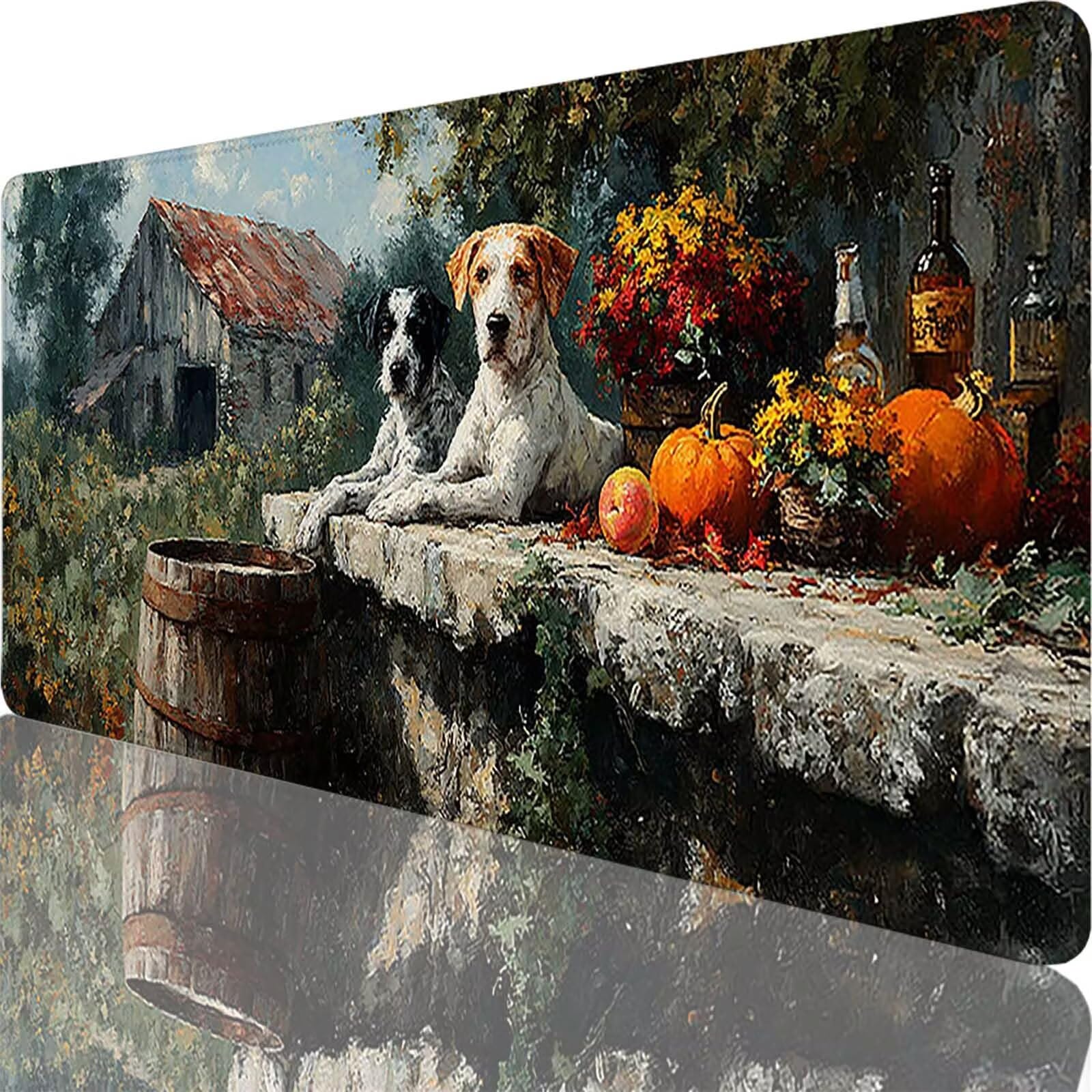 Podkładka pod mysz XXL 1500 x 800 x 3 mm, szara zmywalna podkładka pod mysz dla psów akcesoria do gier, z antypoślizgową gumową podstawą na biurko do komputera, pracy, biura, prezent dla mężczyzn l
