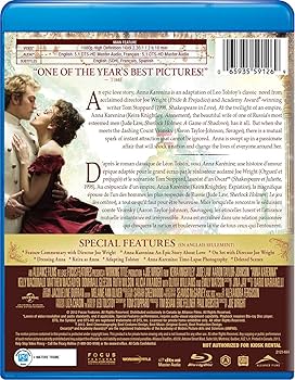 Amazon.com: Anna Karenina (Blu-ray) : Keira Knightley, Jude