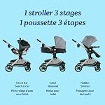 Système de voyage Graco Modes Nest, combo poussette et siège d'auto 3-en-1 avec siège d'auto Lite SnugRide SnugLock 35 Elite, orienté vers l'arrière de 1,8-16 kg (4-35 lb), Nico