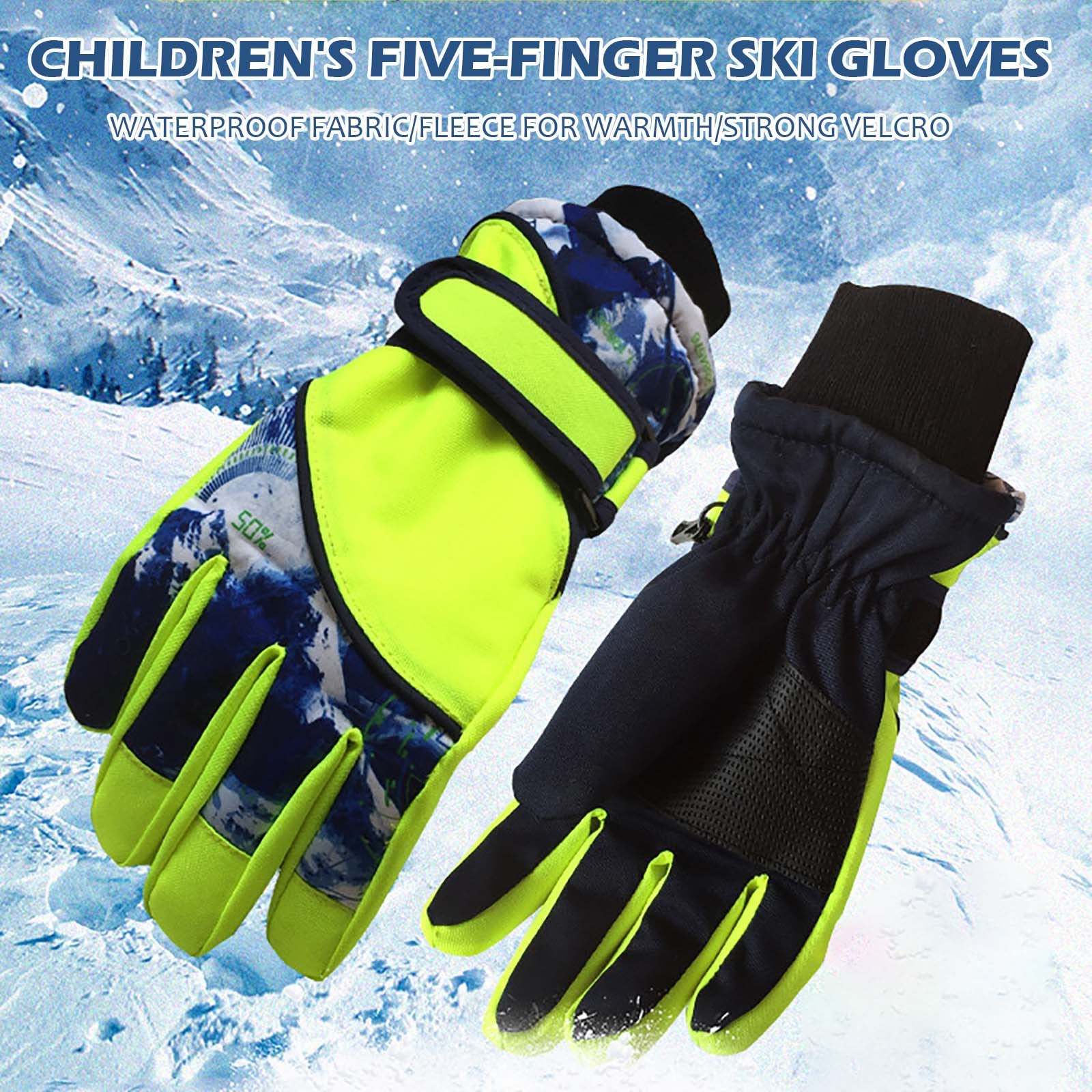 Kinder warme wasserdichte Handschuhe Schneehandschuhe Handschuhe Sportisolierung Winter Outdoor Ski Radfahren Kleidung Rennrad Regenjacken Test Fashion