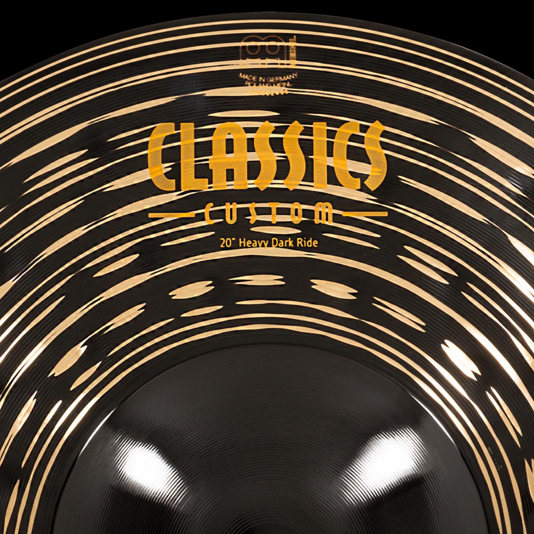 Meinl Cymbals Classics Custom Dark Cymbale Ride Heavy 20 pouces (50,80cm) pour Batterie – B12 Bronze, Finition Sombre, Fabriquée en Allemagne (CC20HDAR)